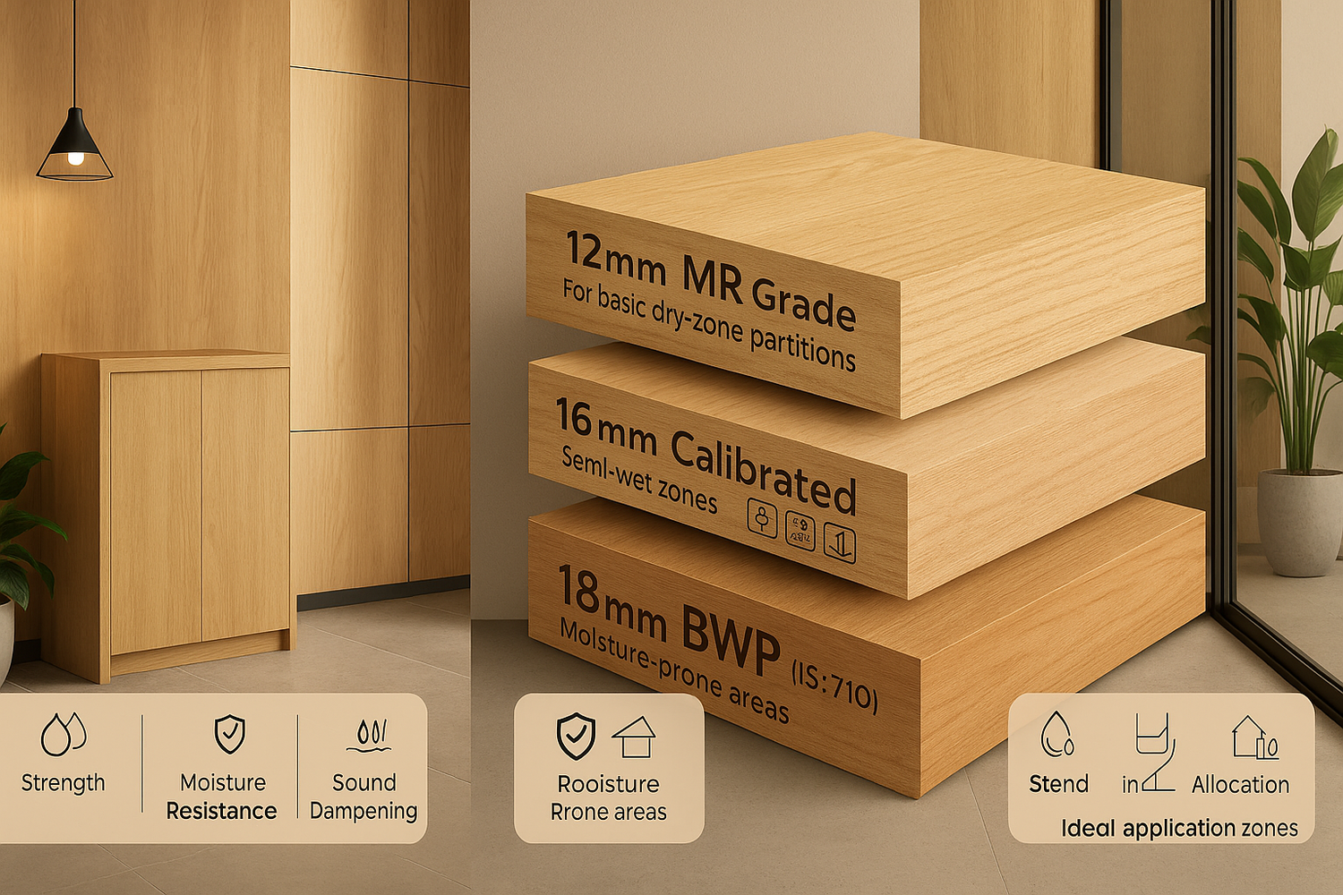 Plywood for Partitions: Ideal Thickness and Grade