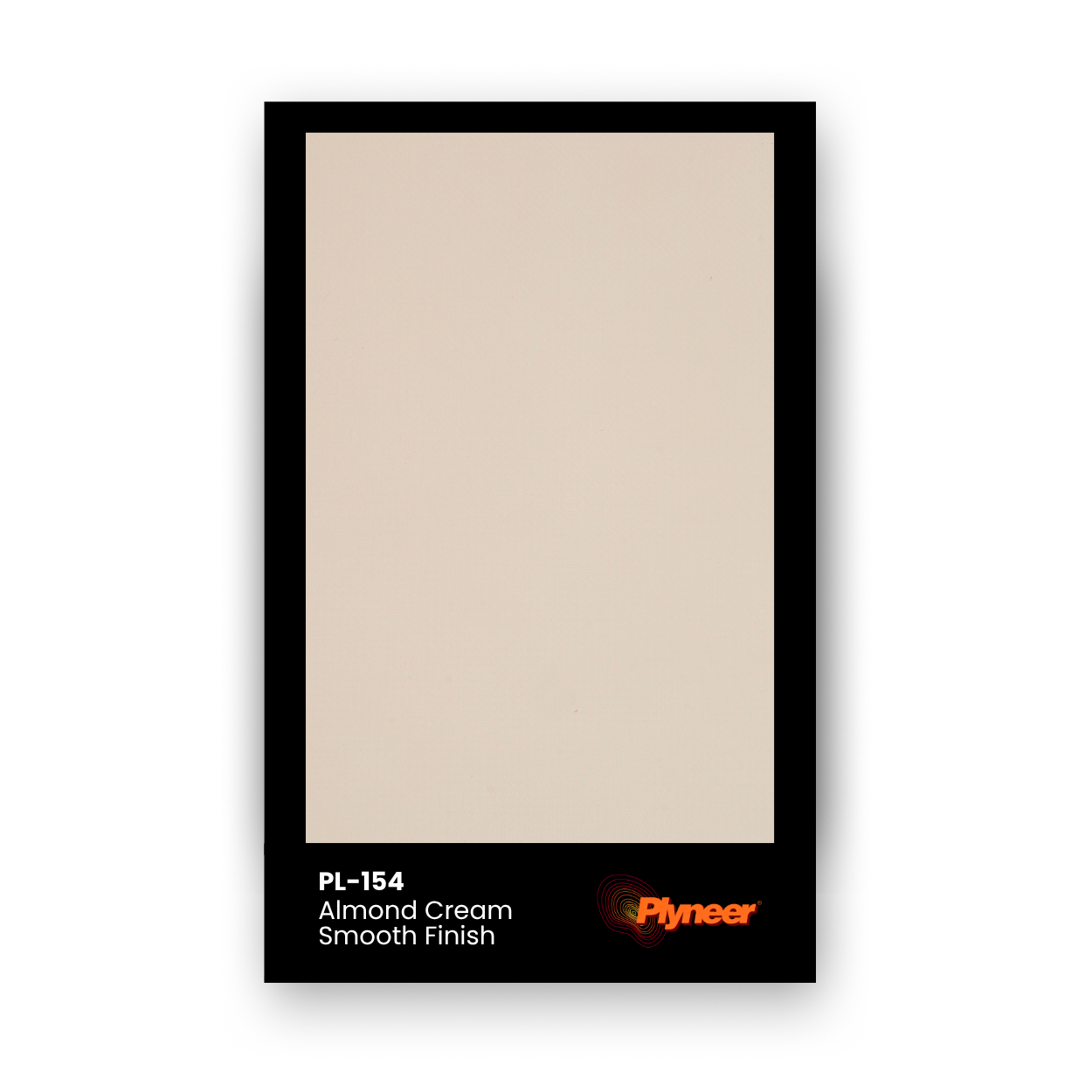 PL-154 Almond Cream laminate with smooth matte beige finish by Plyneer.