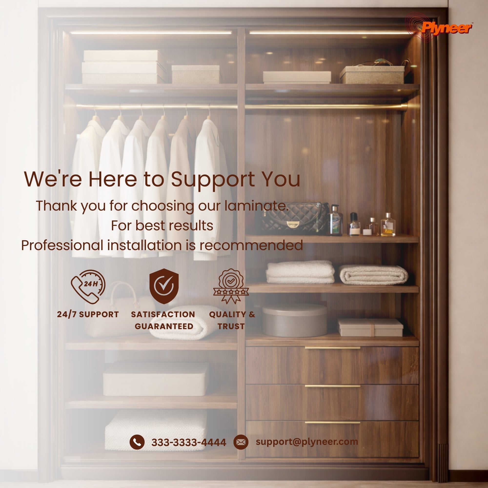 Plyneers Wood Laminate 2650 HG TYROL WALNUT