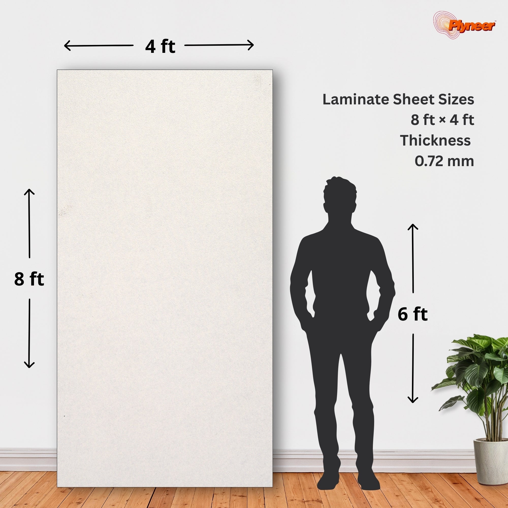 Plyneers Off White Laminate 1909 SF