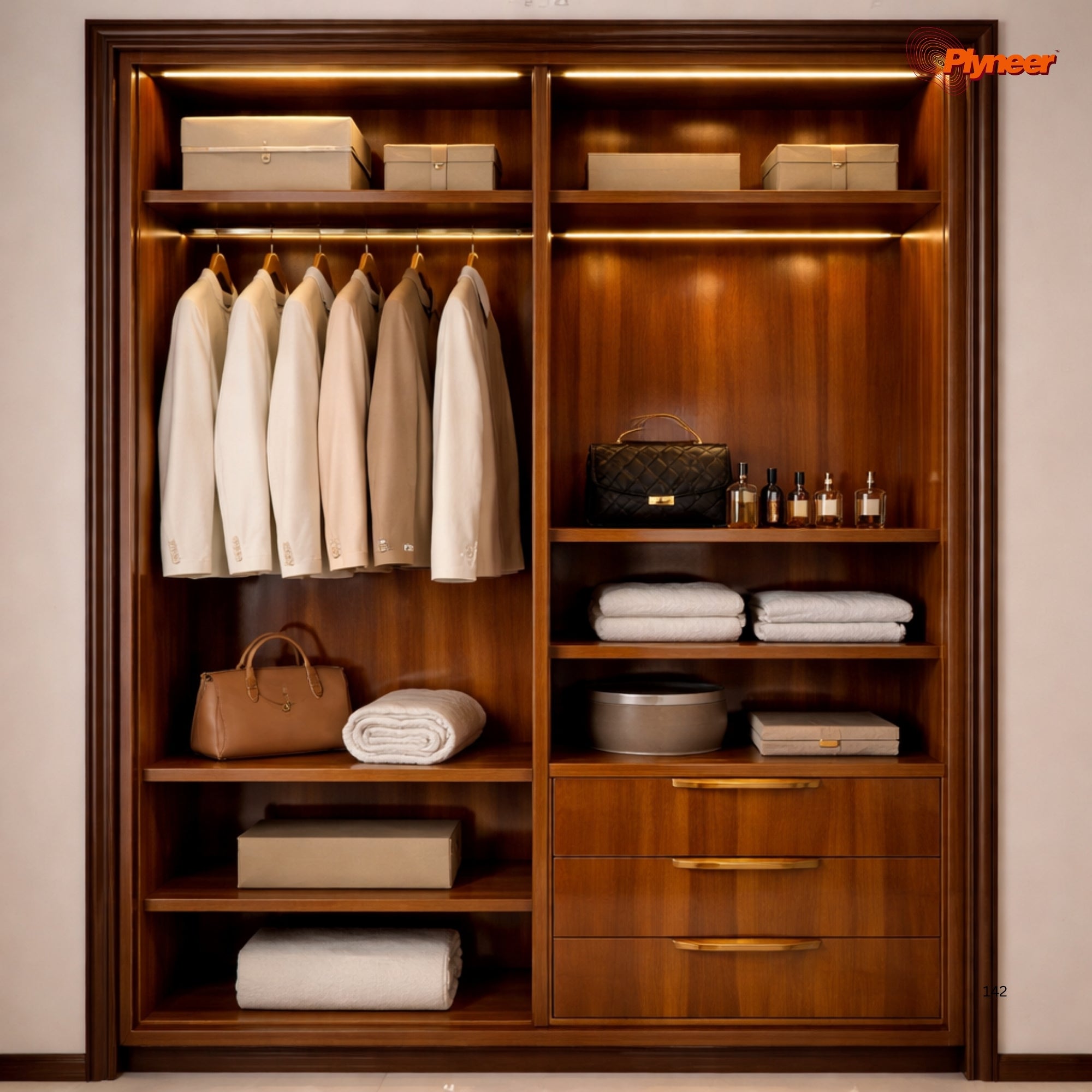 Plyneer Wood Laminate 2649 HG Pine Walnut – Premium Walnut & Pine Finish
