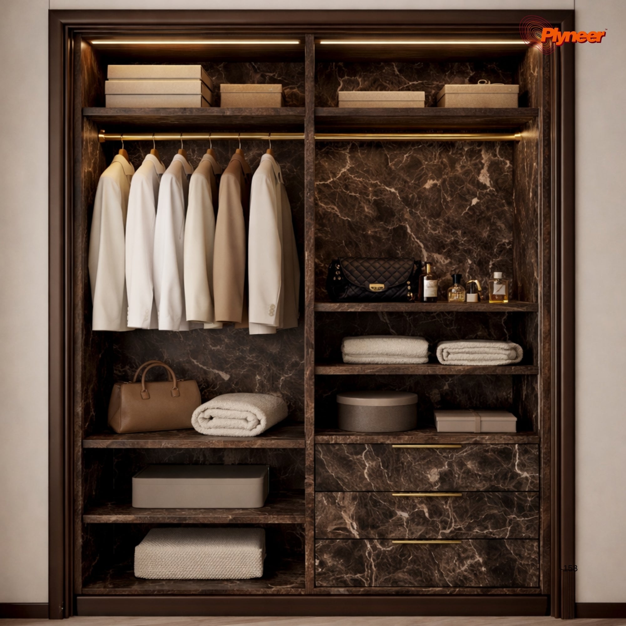 Plyneers Marble Laminate 2648 HG SAGRADA MARBLE DARK