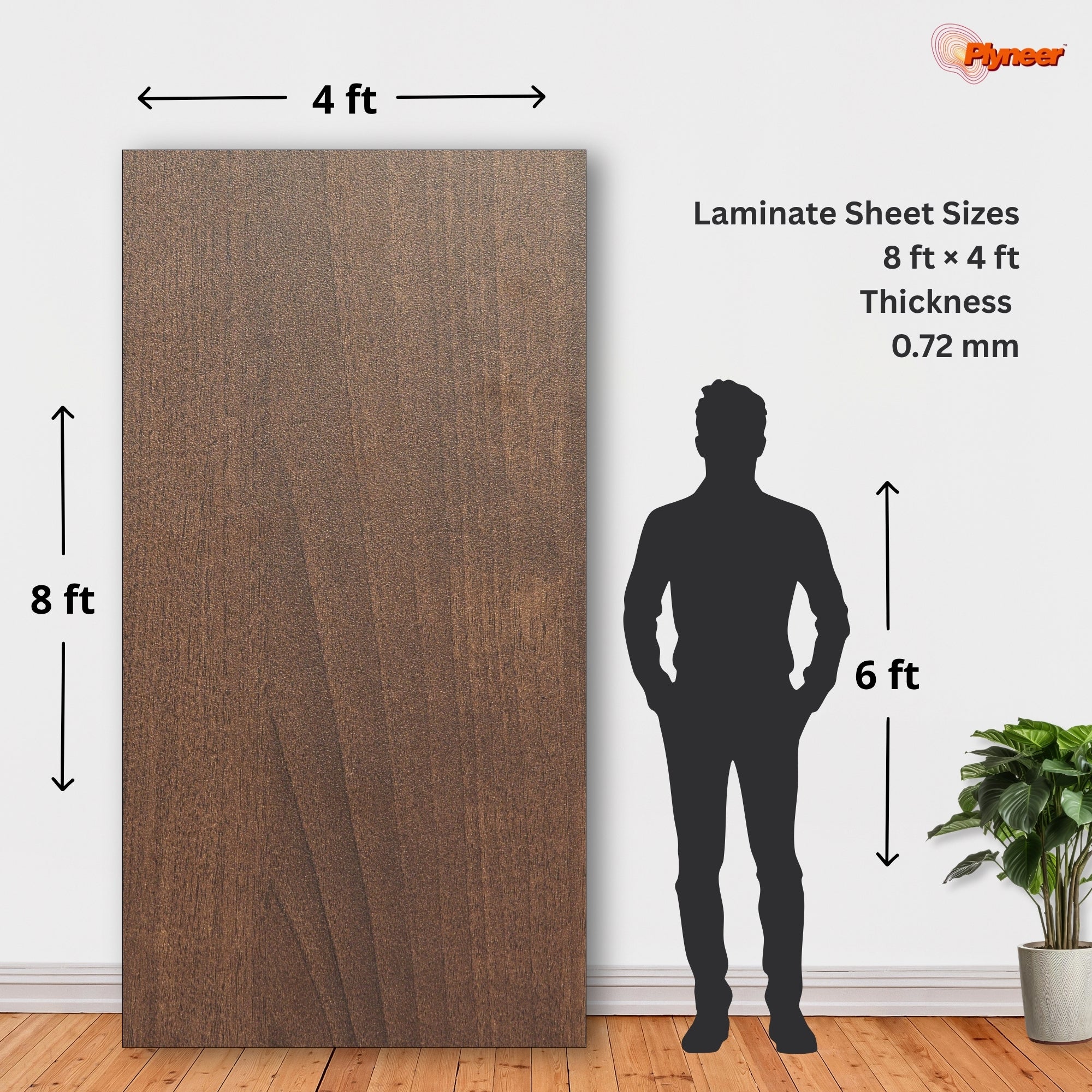 Plyneer Wood Laminate 2617 SF NYC Wood Dark