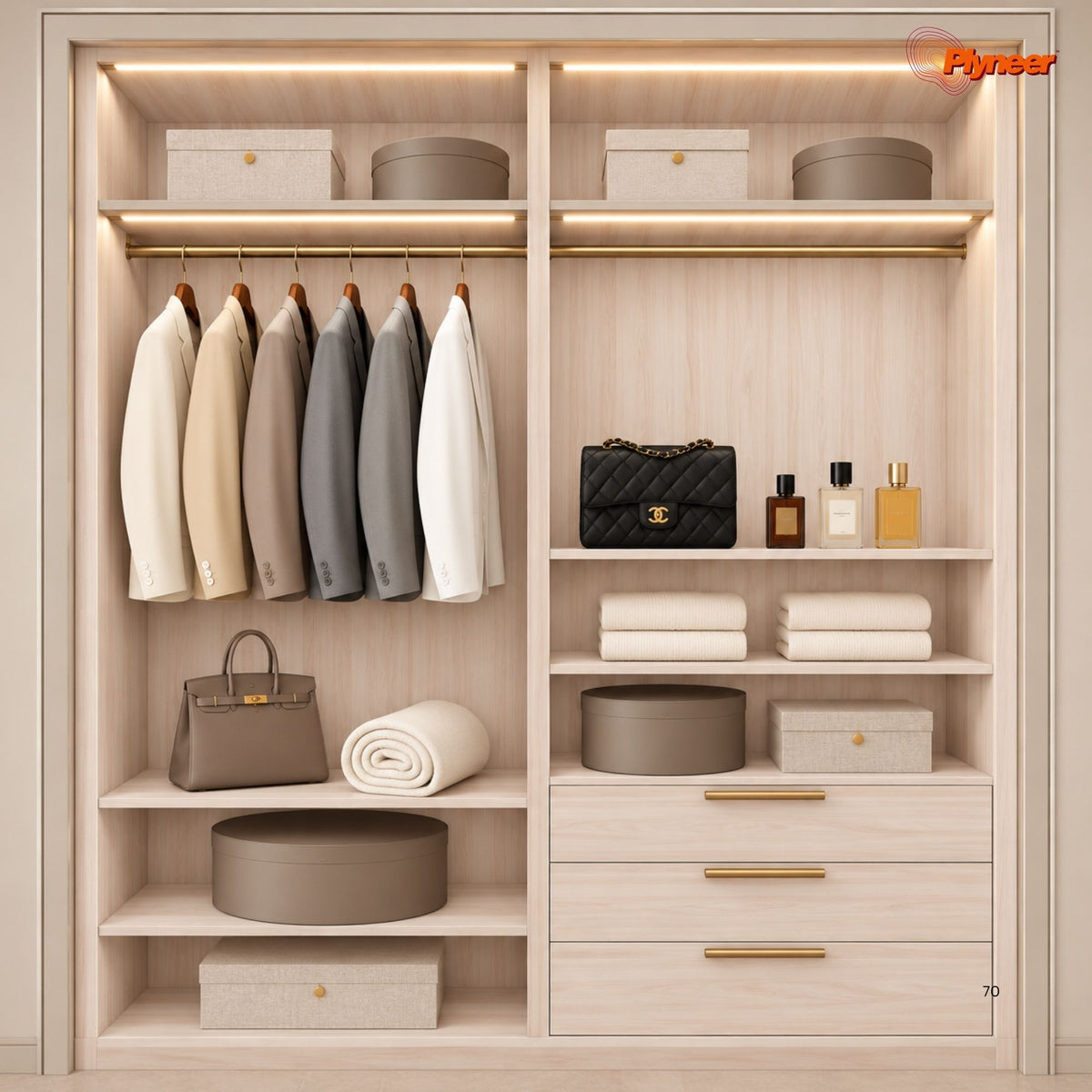 Plyneer Wood Laminate 5149 SF Nutwood White – Elegant Ivory Wood Grain Look