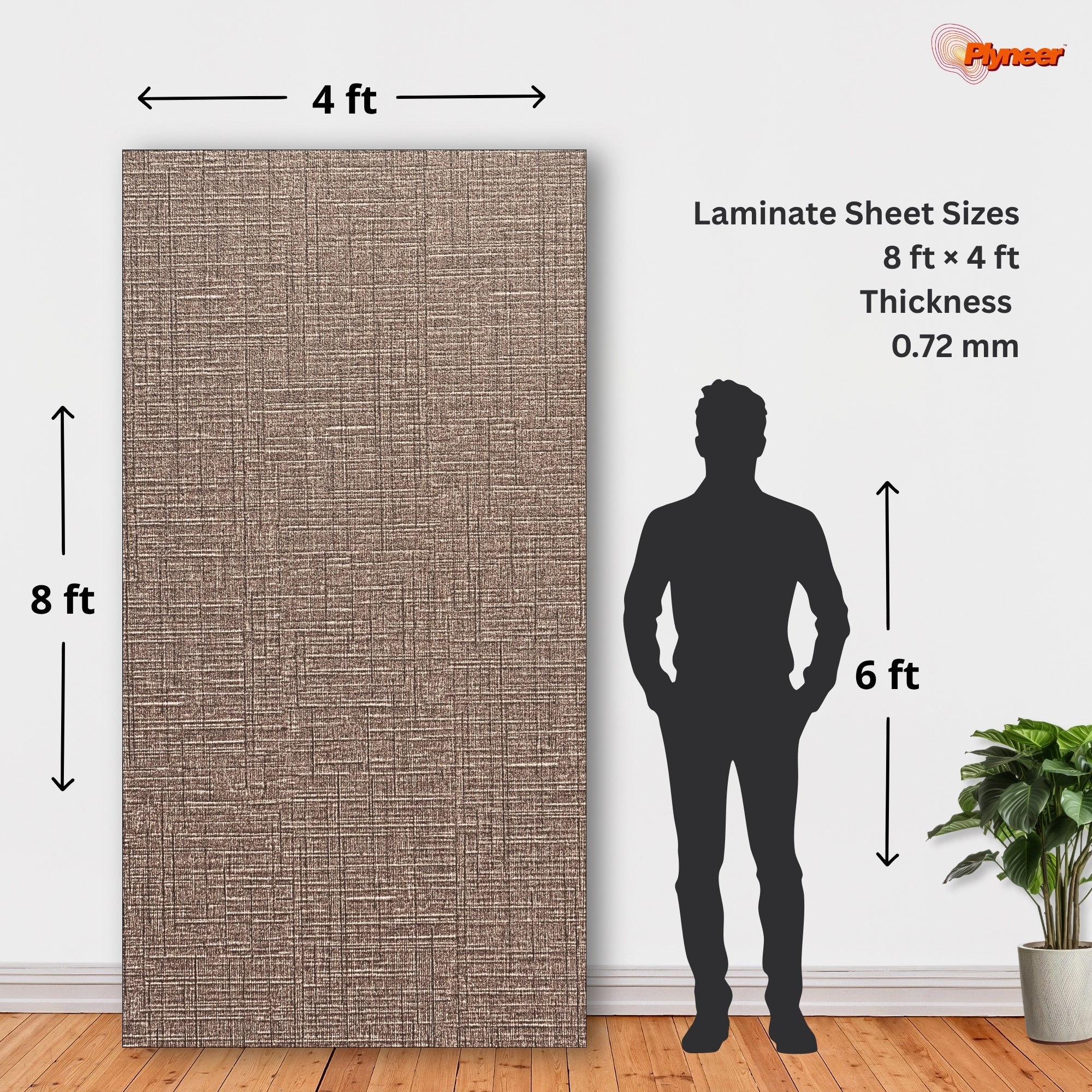 Plyneer Fabric Laminate 2623 SF Ramie Fabric Dark