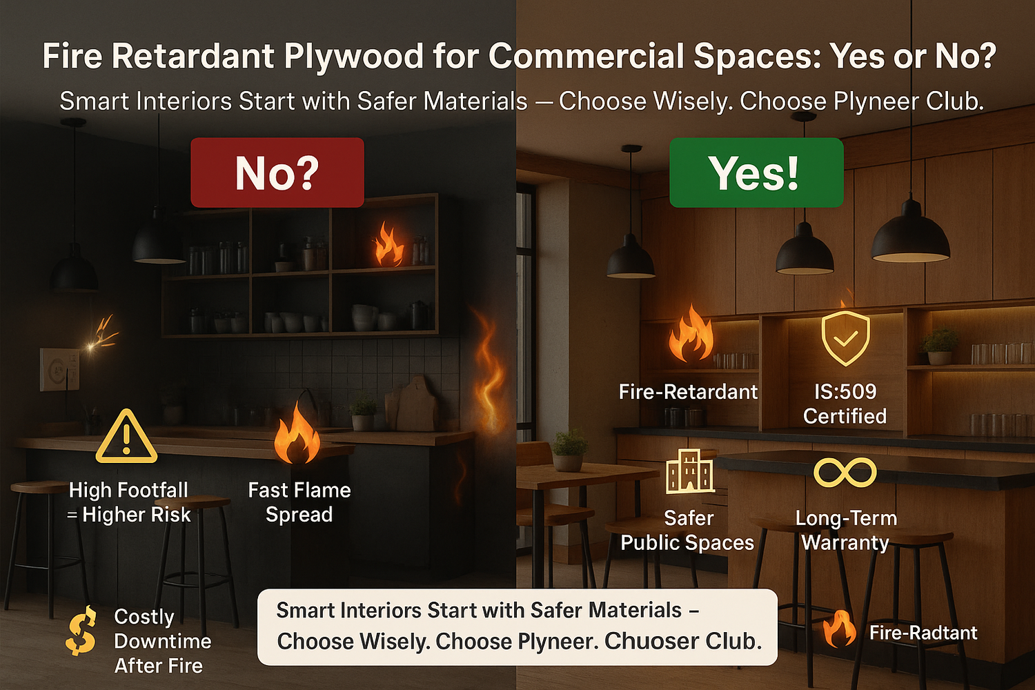 Fire Retardant Plywood for Commercial Spaces: Yes or No?