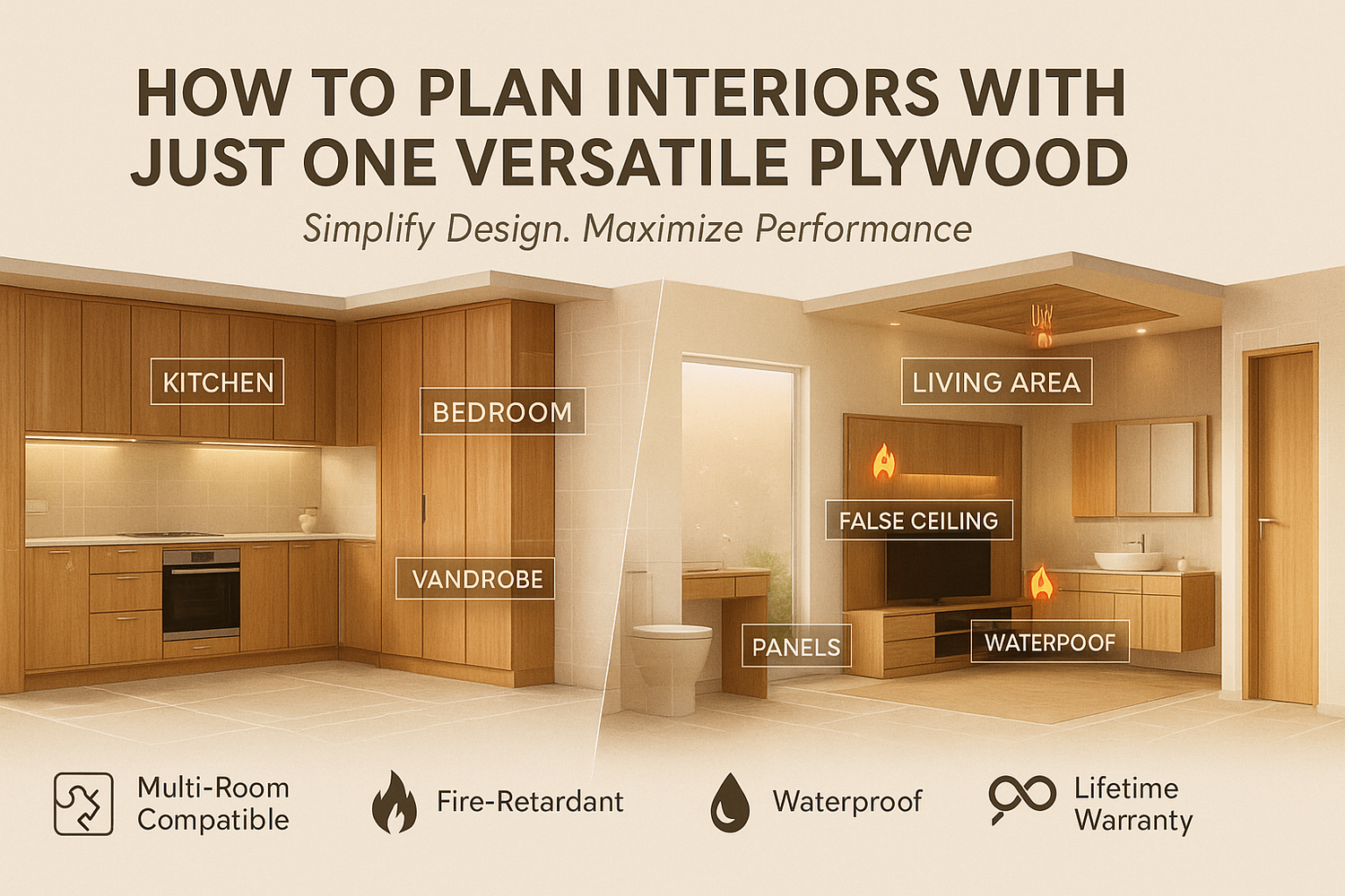How to Plan Interiors with Just One Versatile Plywood