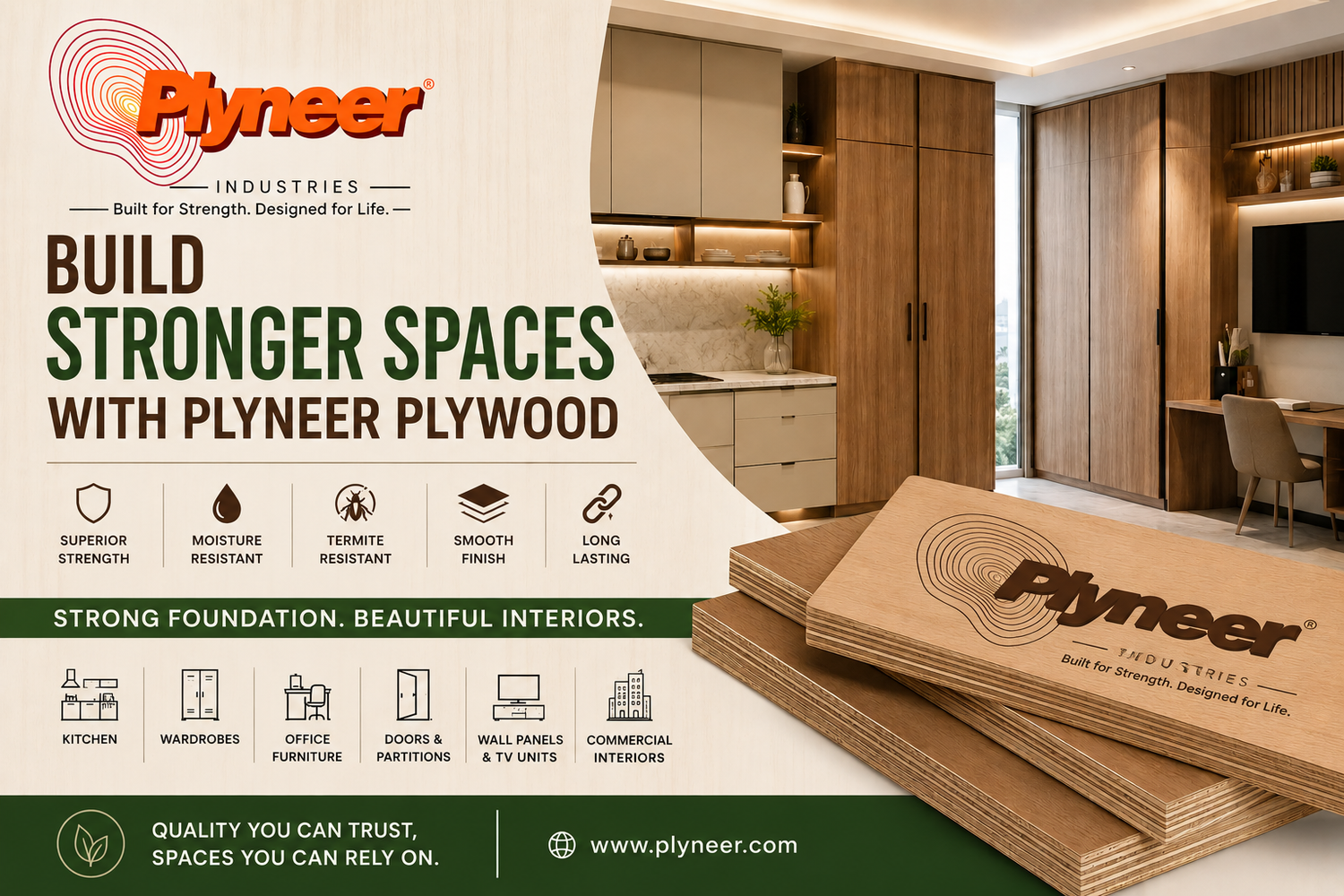Build Stronger Spaces with Plyneer Plywood