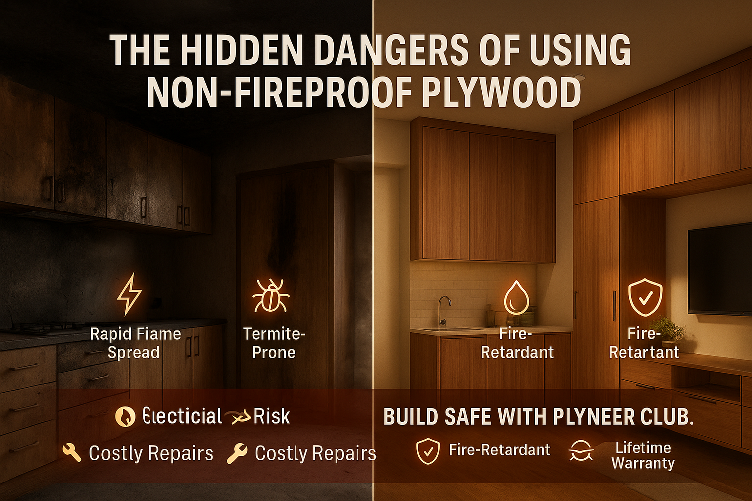 The Hidden Dangers of Using Non-Fireproof Plywood