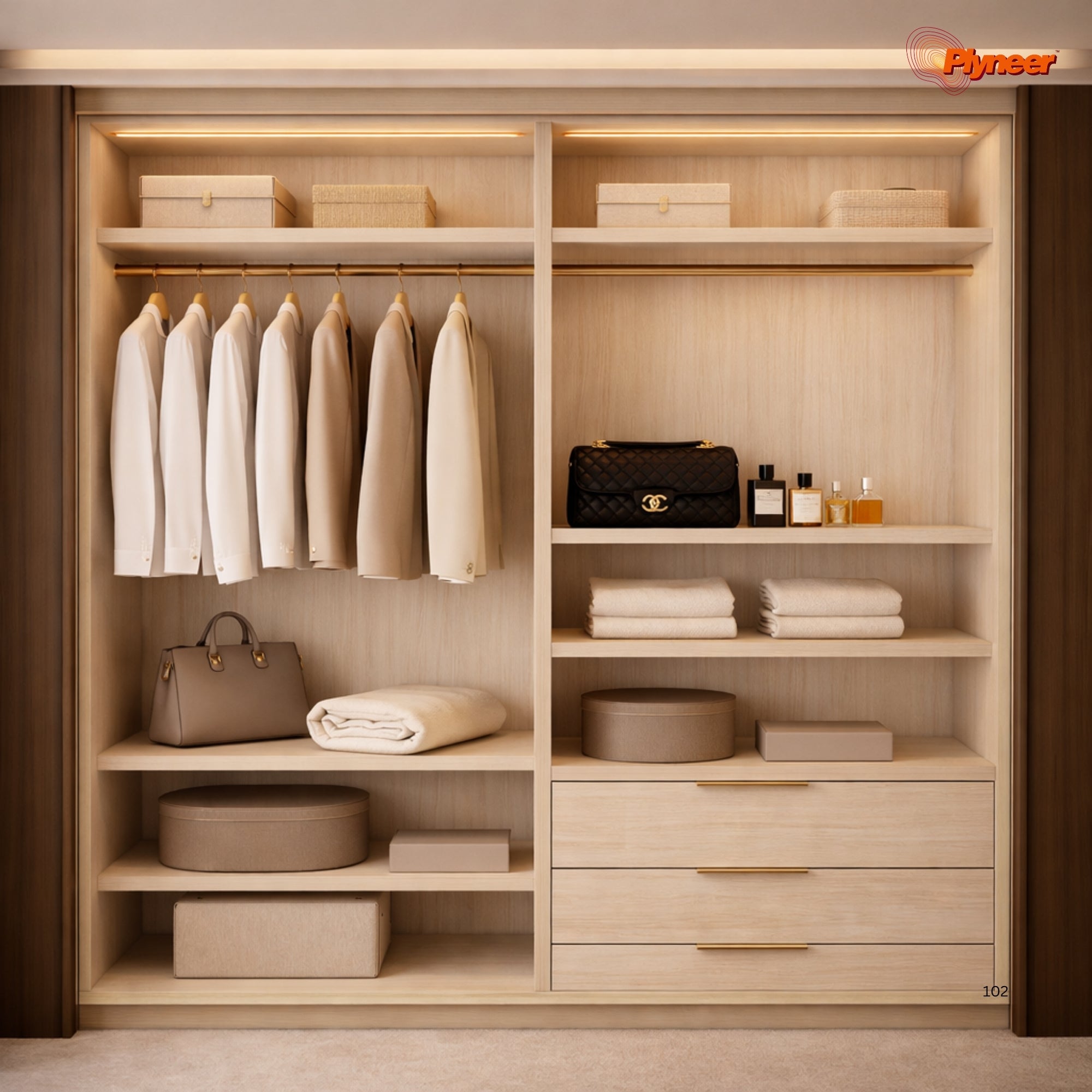 Plyneer Fabric Laminate 2708 SF Highland Pine – Natural Pine Wood Finish
