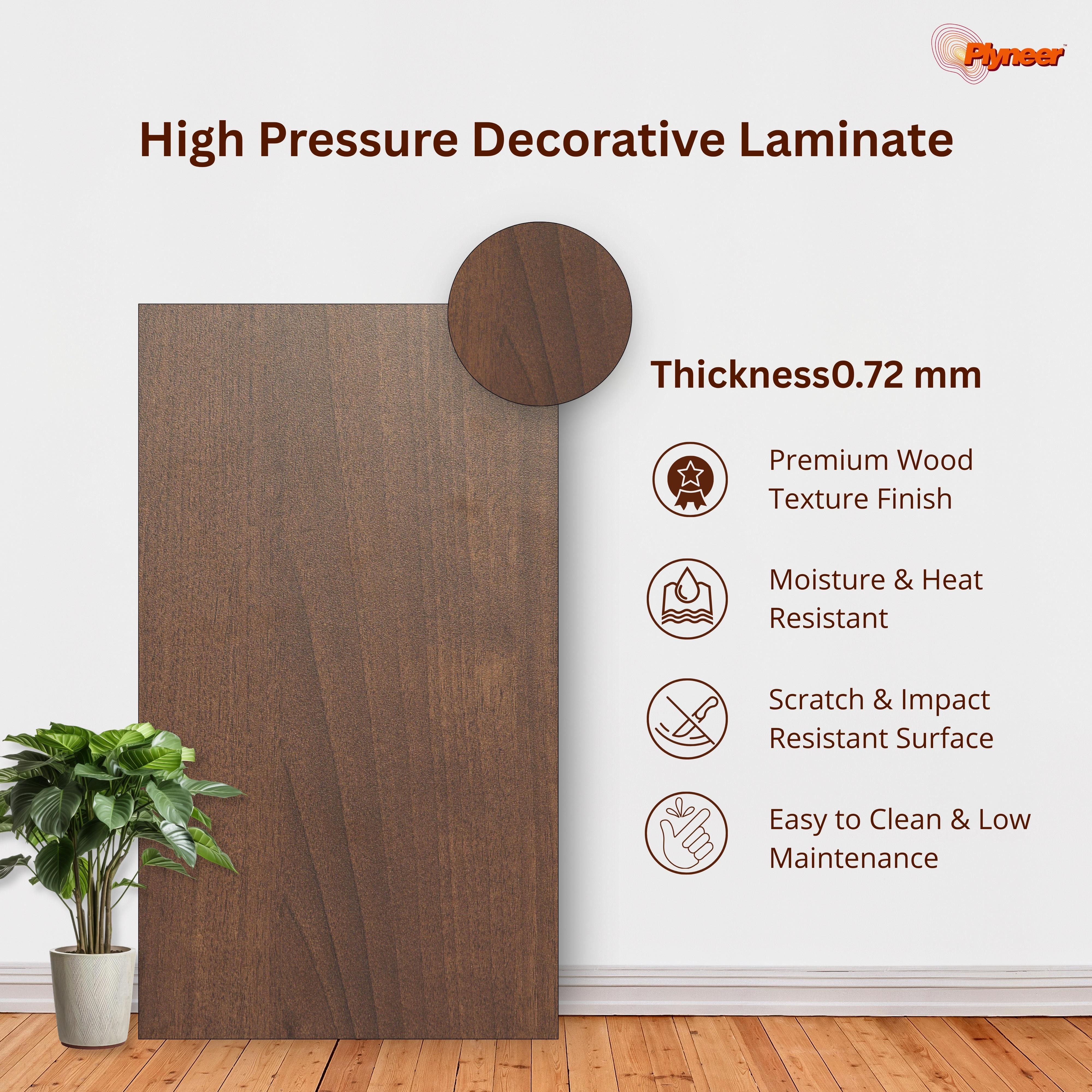Plyneer Wood Laminate 2617 SF NYC Wood Dark