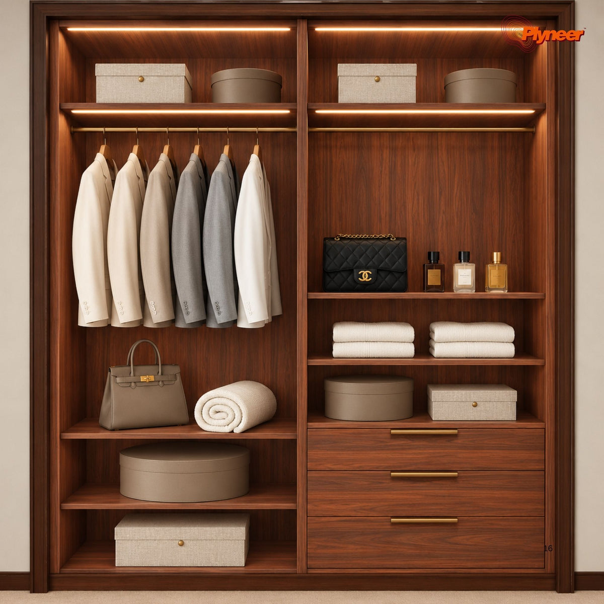 Plyneer Wood Laminate 5139 SF Rosewood Oak – Elegant Rich Brown Wood Grain Look