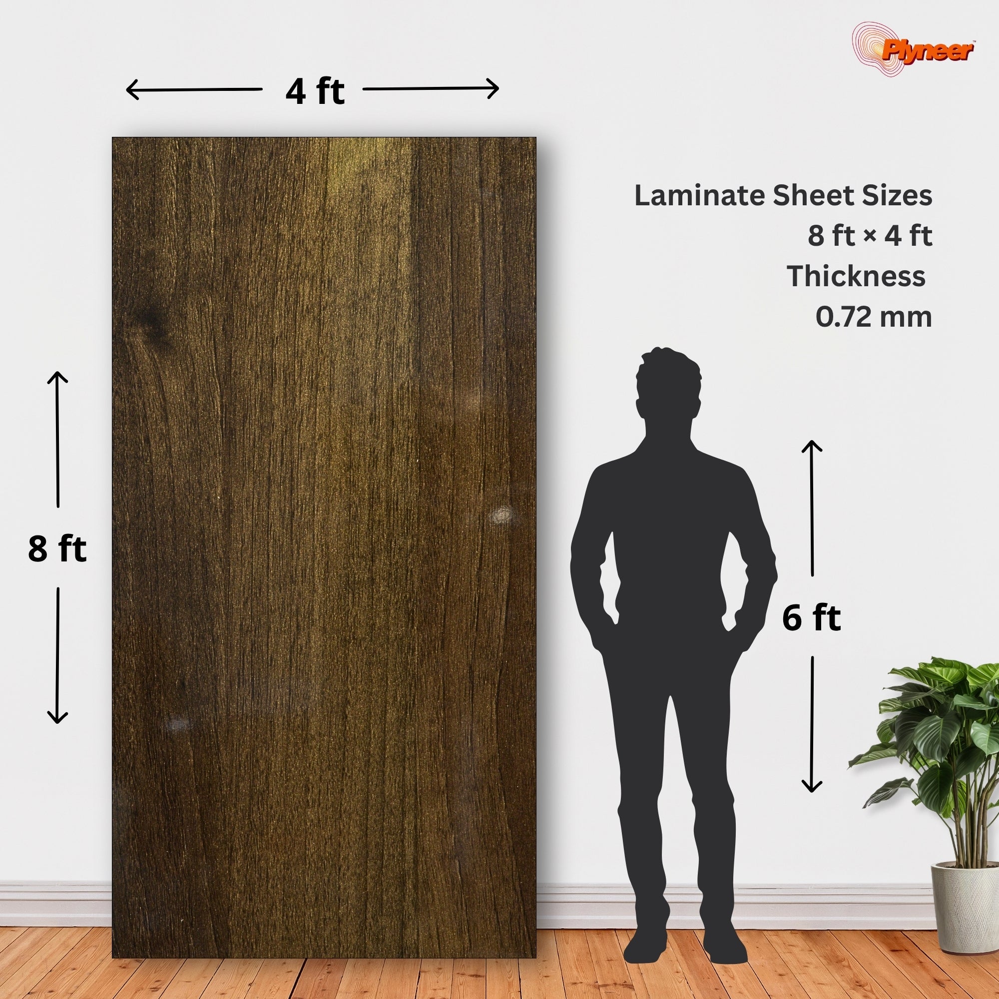Plyneers Wood Laminate 2650 HG TYROL WALNUT