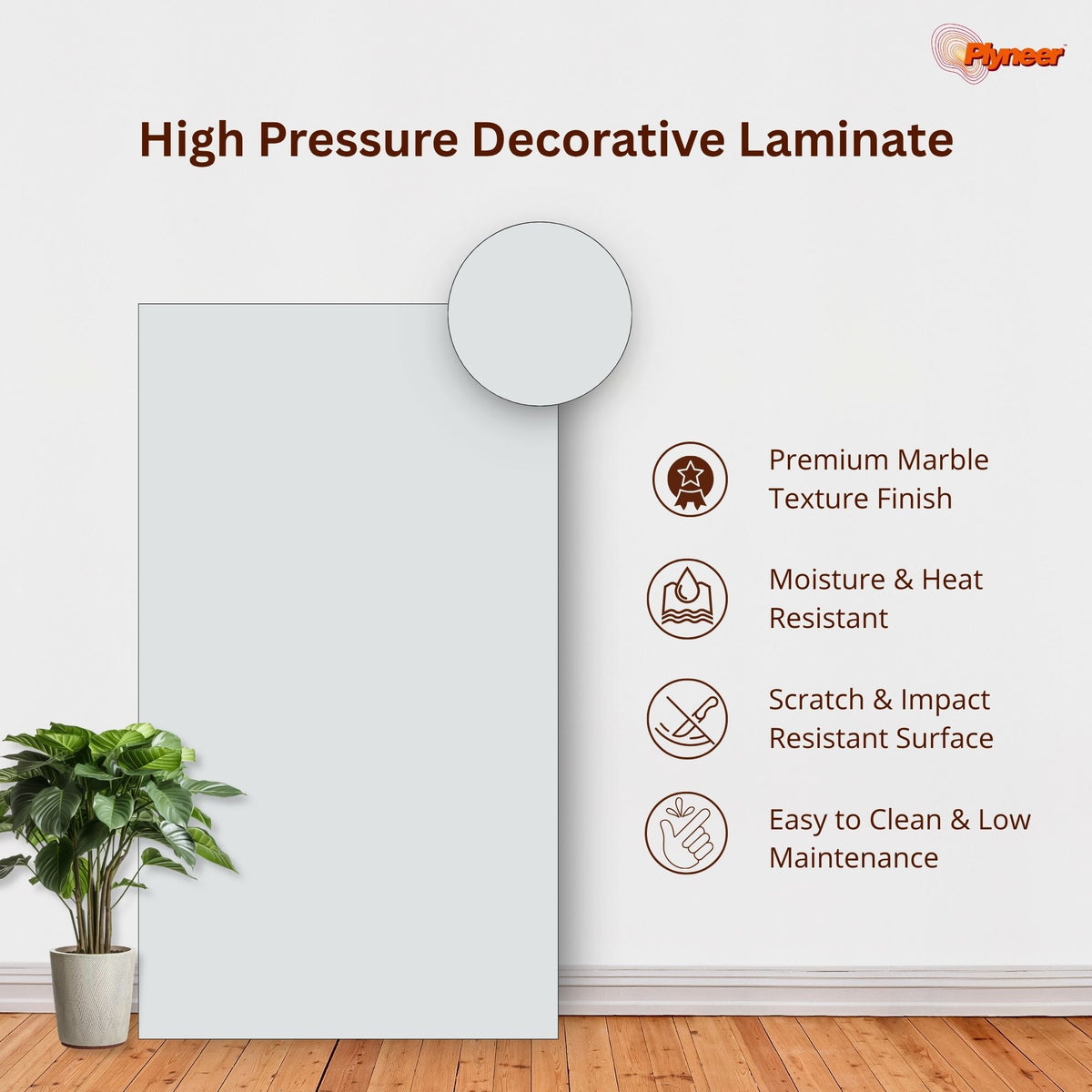 Plyneer Fabric Laminate 5100 SF Light Milk Cambric – Elegant Milky White Look