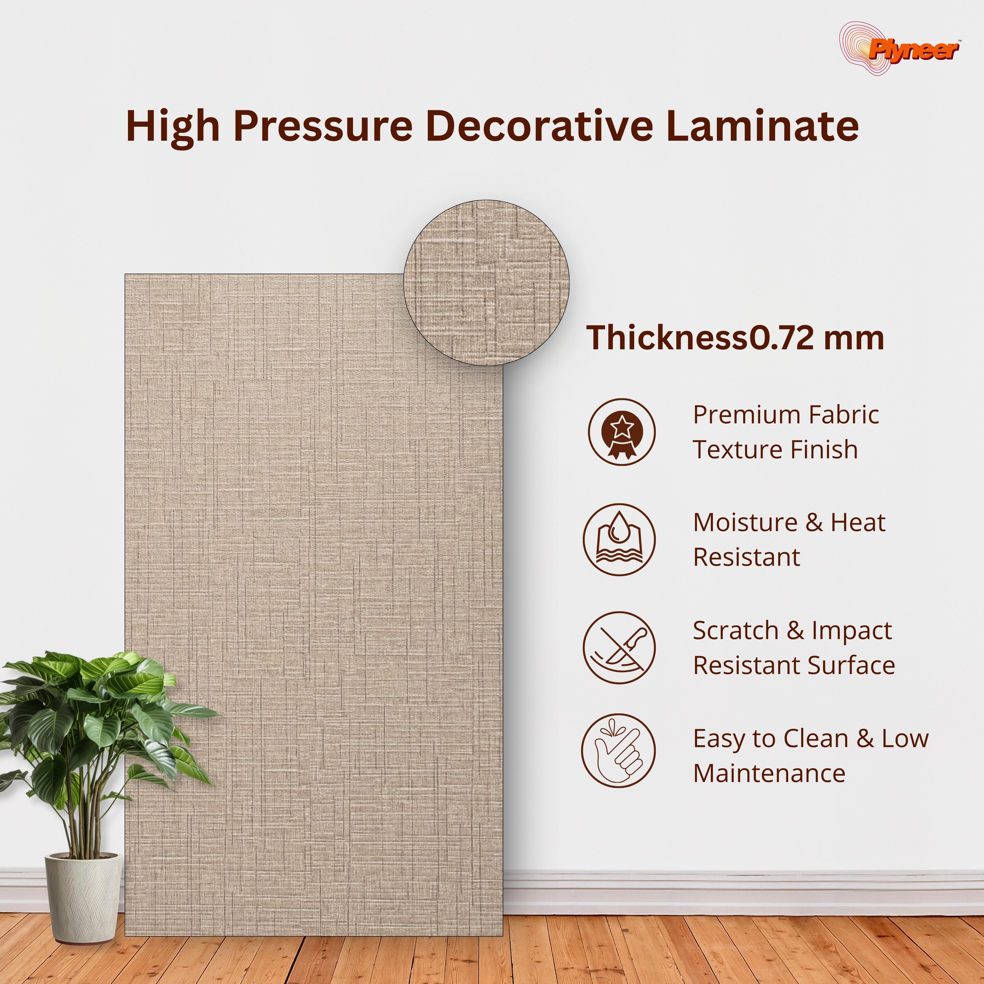 Plyneers Fabric Laminate 2622 SF Ramie Fabric Light