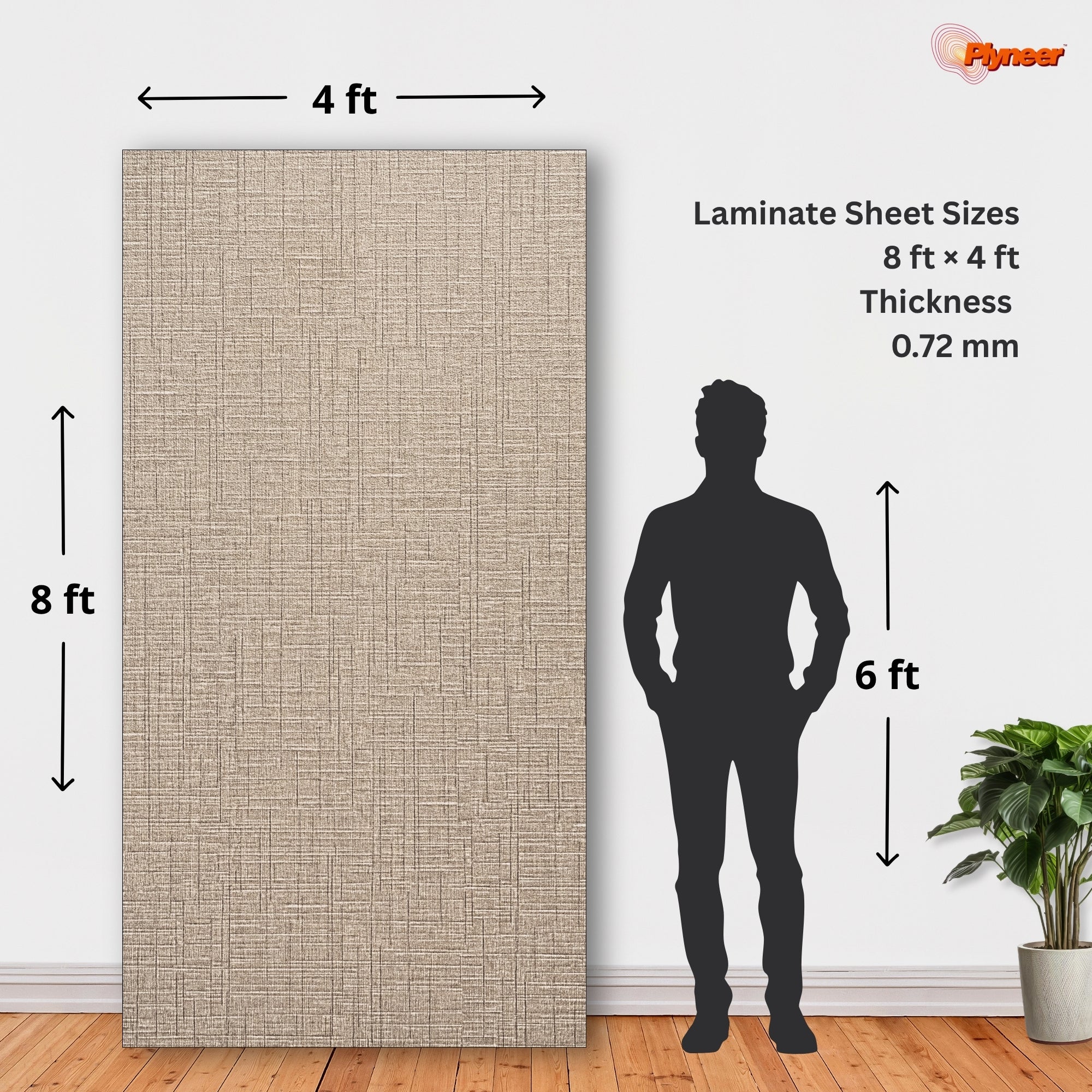 Plyneers Fabric Laminate 2622 SF Ramie Fabric Light