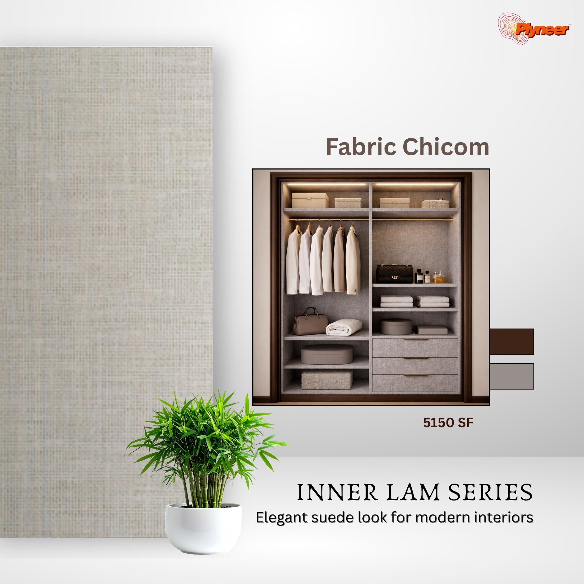 Plyneer Fabric Laminate 5150 SF Storm Shade – Stylish & Durable Finish