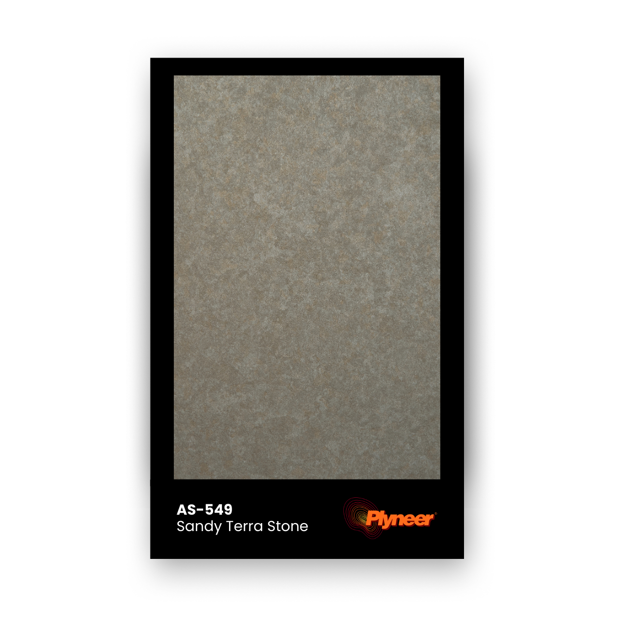 AS-549 sandy beige stone textured laminate with fine grain terrazzo pattern.