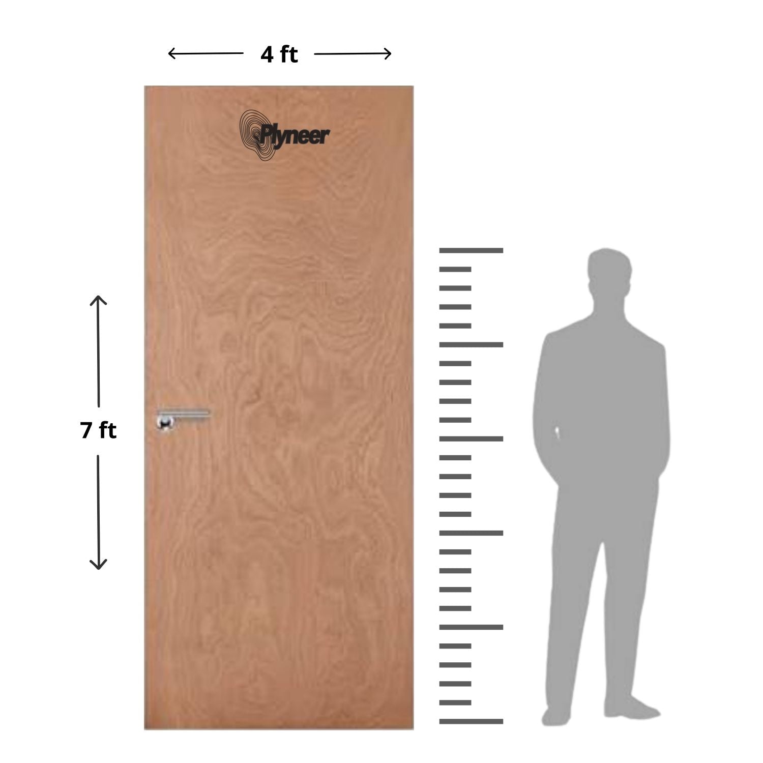 PlyneerFlushdoorPinewood